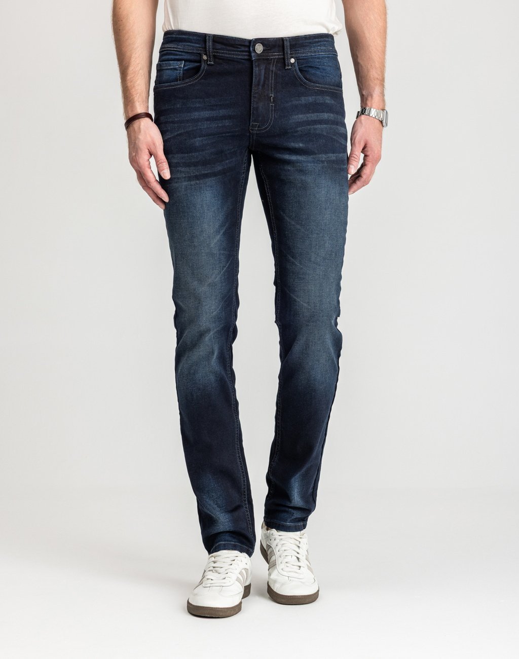 Męskie Spodnie Jeansowe Marcus Felix Jeans 2117 Twilight Blue 14-200208
