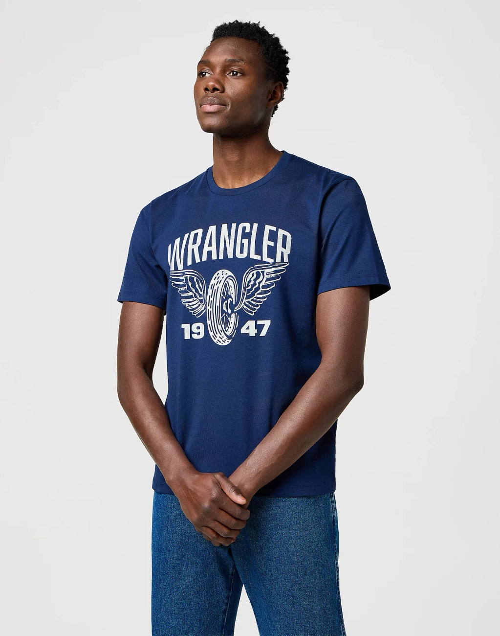 MESKA KOSZULKA WRANGLER AMERICANA TEE NAVY 112371477