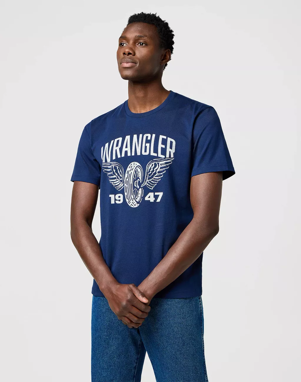 MESKA KOSZULKA WRANGLER AMERICANA TEE NAVY 112371477