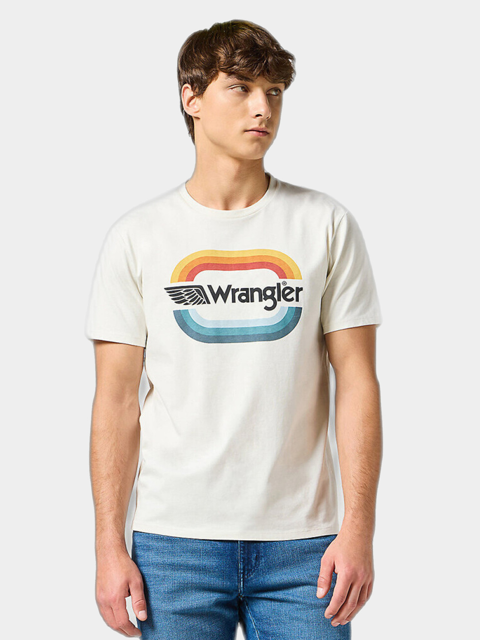 WRANGLER MĘSKA KOSZULKA WRANGLER GRAPHIC TEE VINTAGE WHITE 112355060