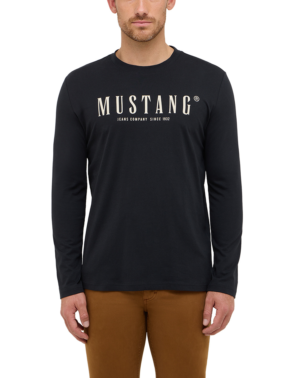 Męski Longsleeve Mustang Style Asheville Jet Black 1016873 4188