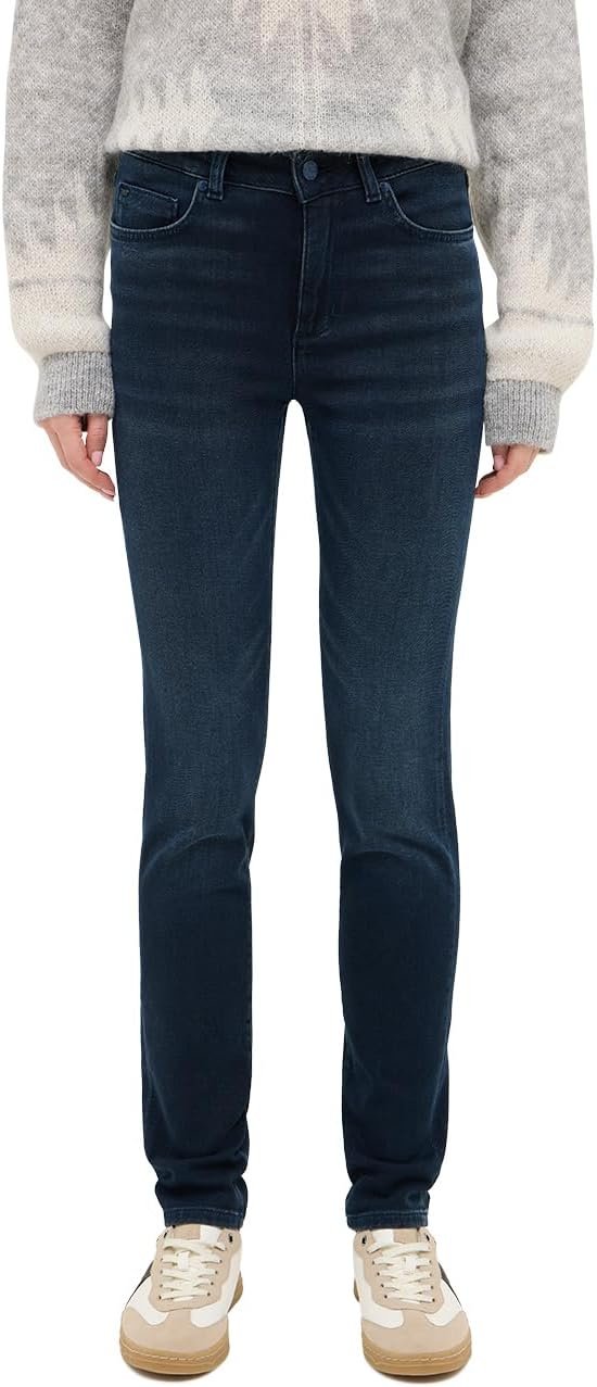 Damskie Spodnie Jeansowe Mustang Style Shelby Slim Denim Blue 1016909 5000 801