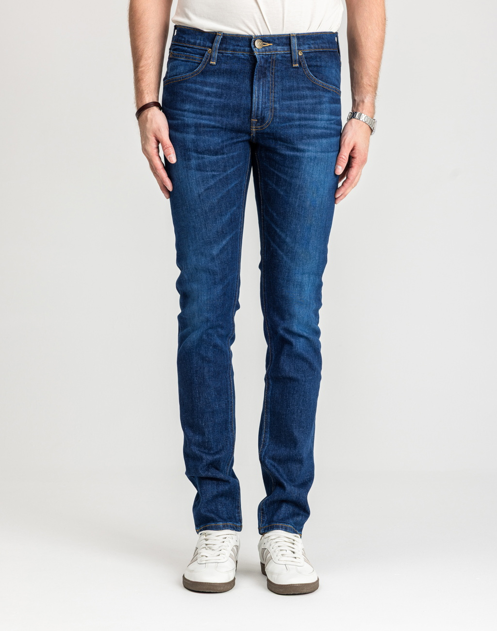 LEE LUKE MĘSKIE SPODNIE JEANSOWE DARK WORN KANSAS L719IAC22 112328479