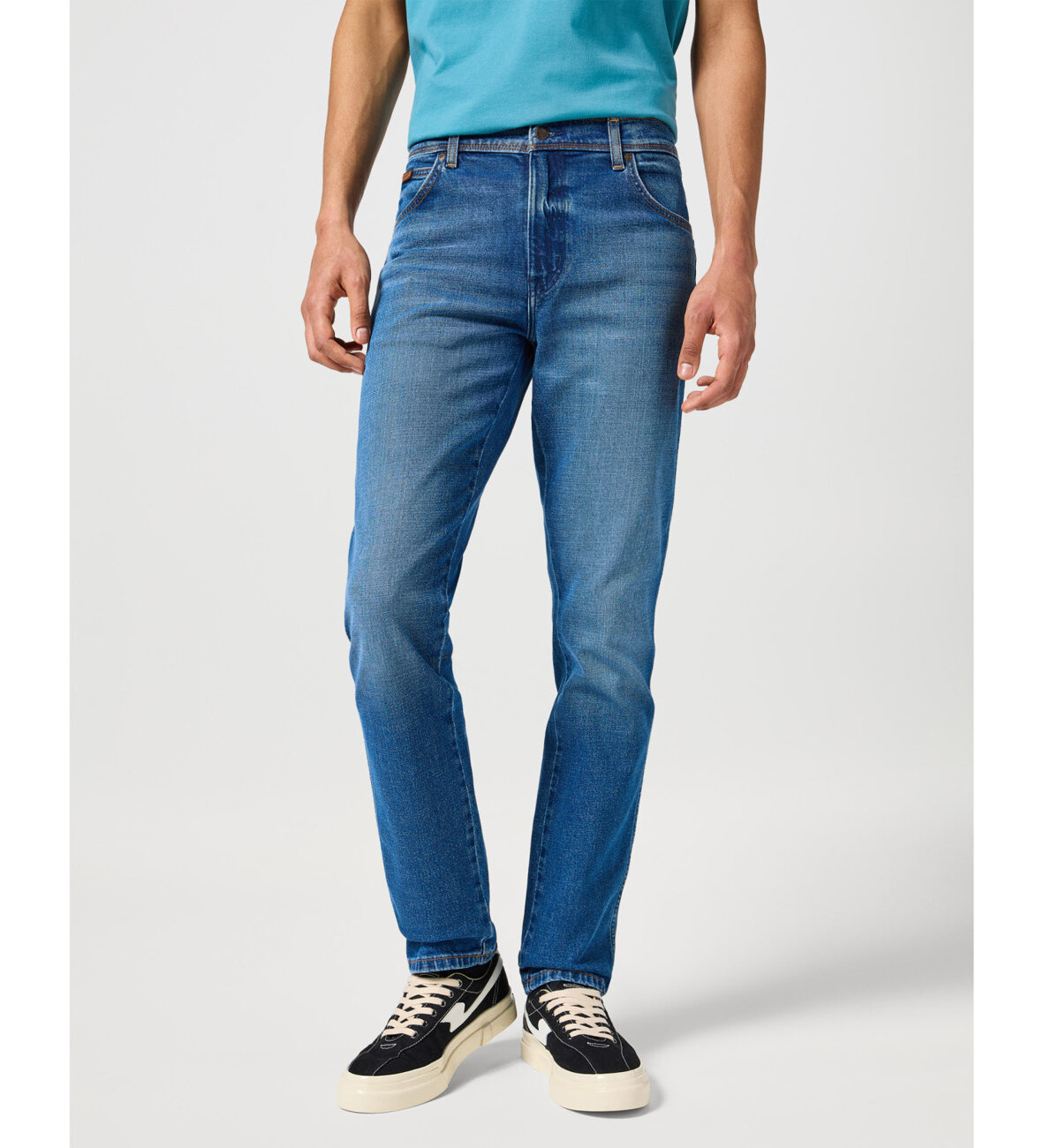 WRANGLER MĘSKIE SPODNIE JEANSOWE TEXAS SLIM RAINDROP 112355028 W12S017418