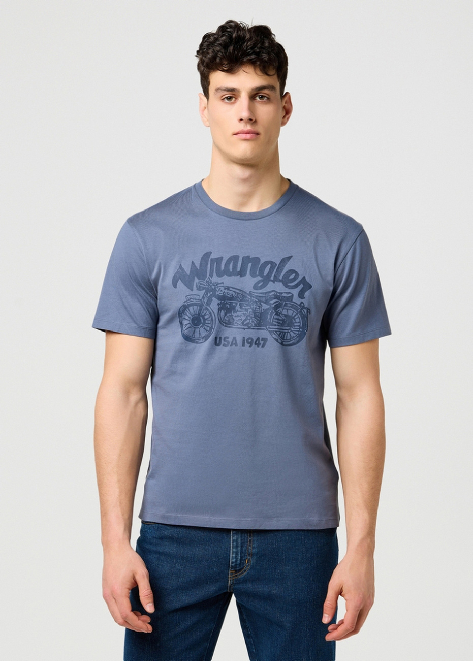MESKA KOSZULKA WRANGLER AMERICANA TEE GRISAILLE 112371414