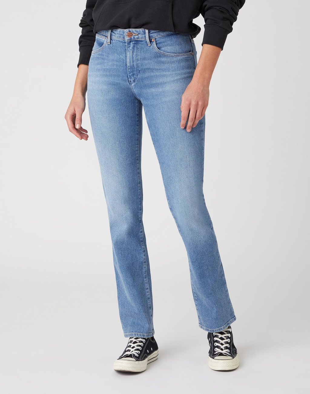 SPODNIE DAMSKIE WRANGLER STRAIGHT SUNKISS W28TJH28W 112128499