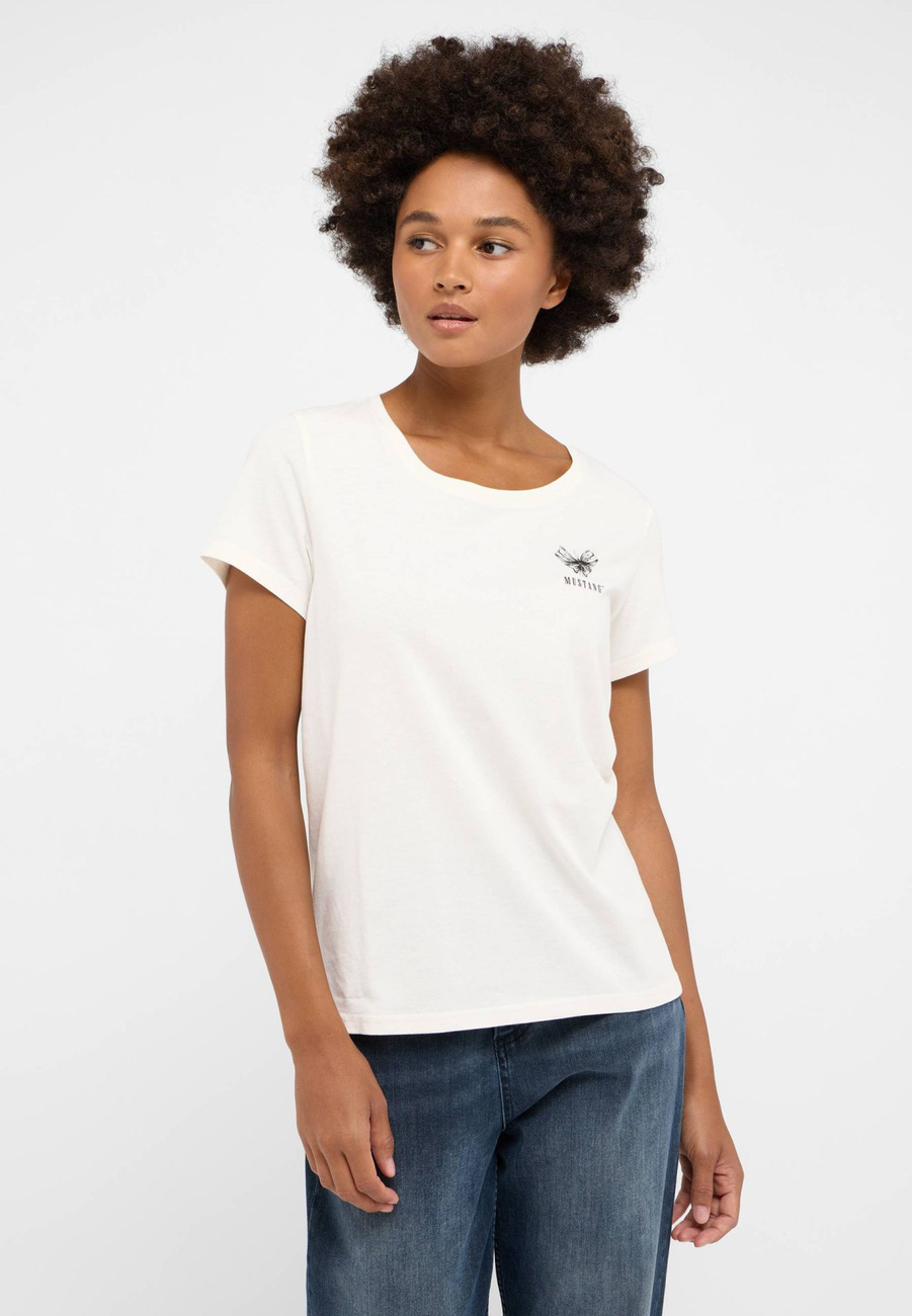 Damski T-Shirt Mustang Style Alma Whisper White 1015459 2013