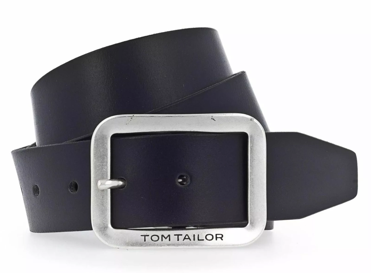 TOM TAILOR MĘSKI PASEK SKÓRZANY NA BOLEC SKÓRA 40mm Gurtel BLACK TG1016R57