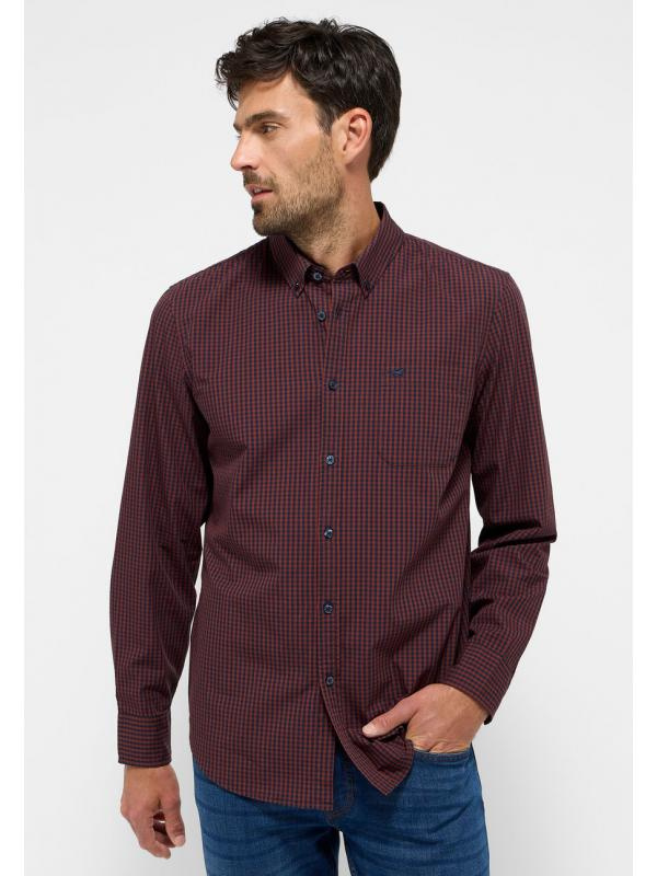 Męska Koszula Mustang Style Chester Brown Navy Gingham 1015905 12668