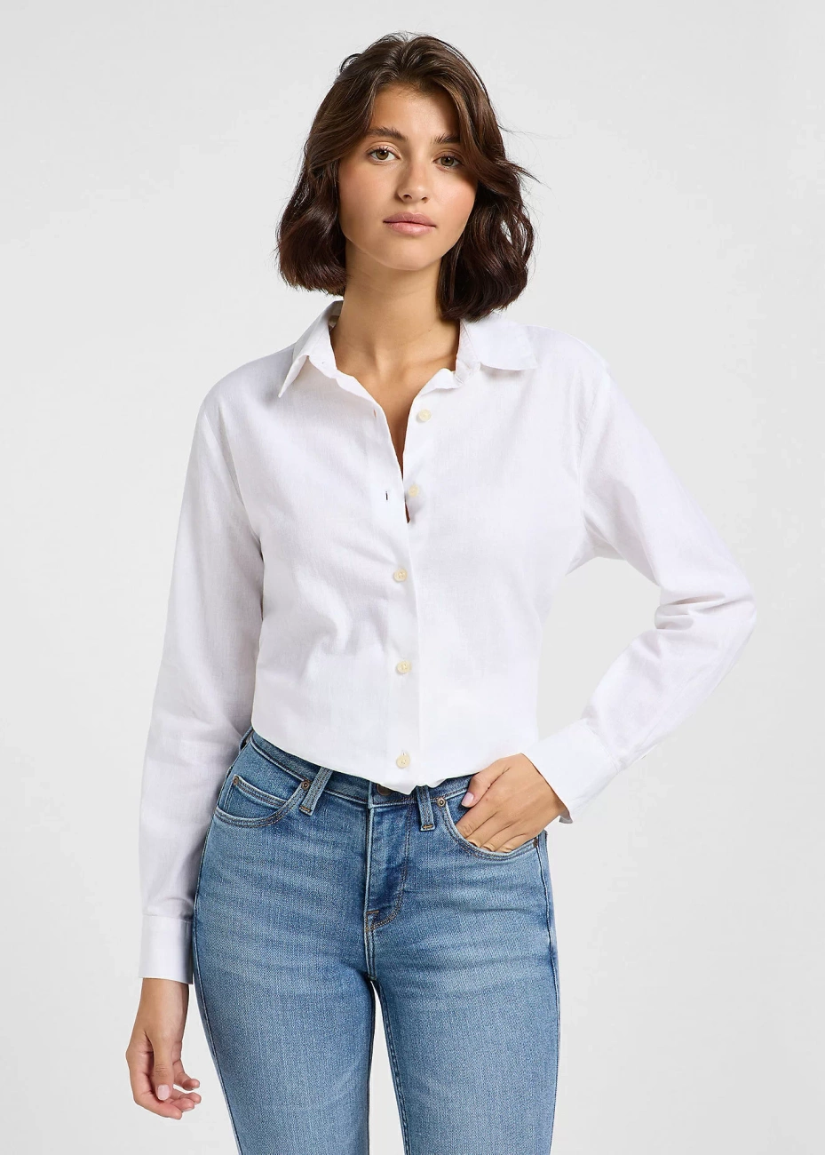 DAMSKA KOSZULA LEE POCKETLESS SHIRT BRIGHT WHITE 112363627
