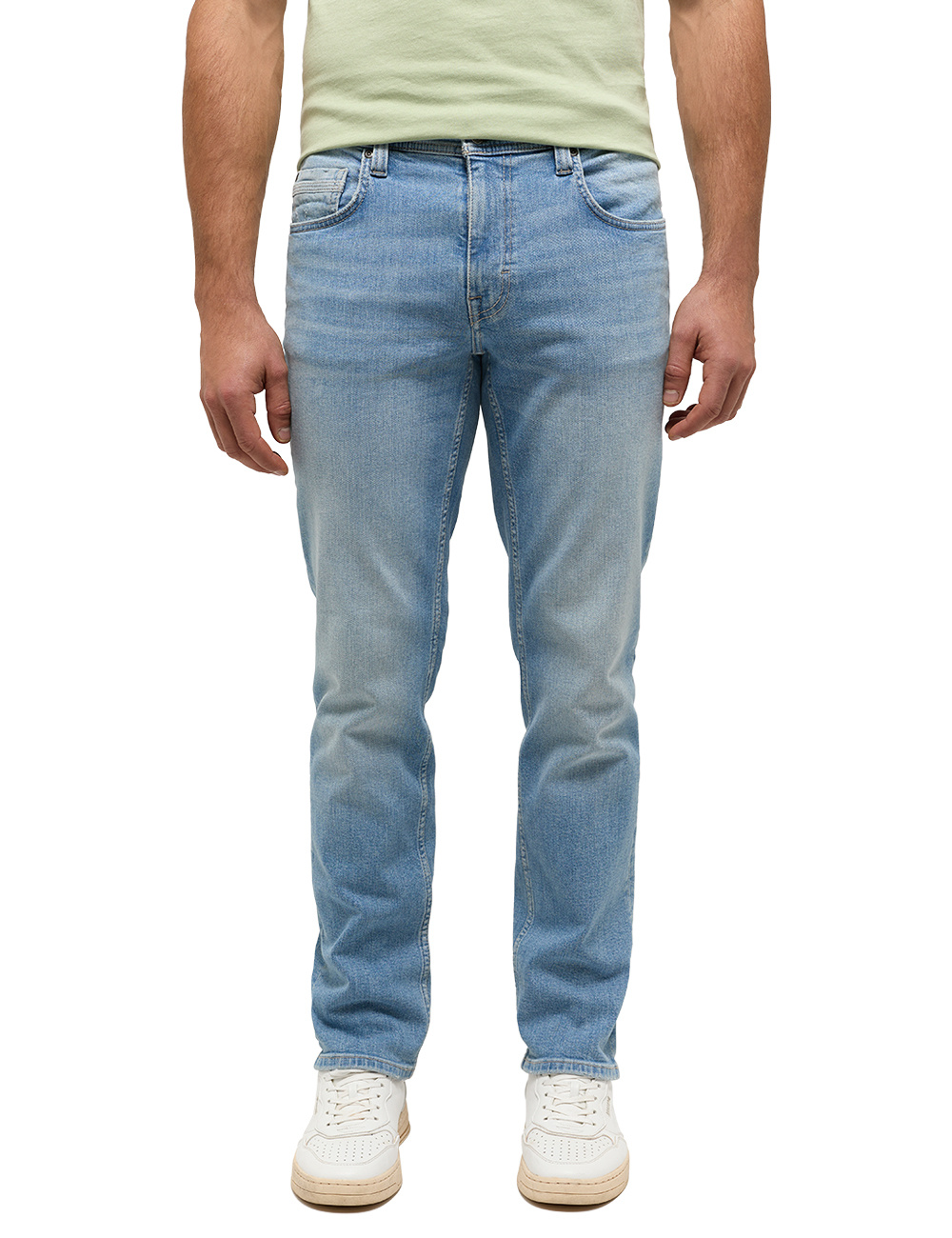 Męskie Spodnie Jeansowe Mustang Style Washington Straight Denim Blue 1014877 5000 313