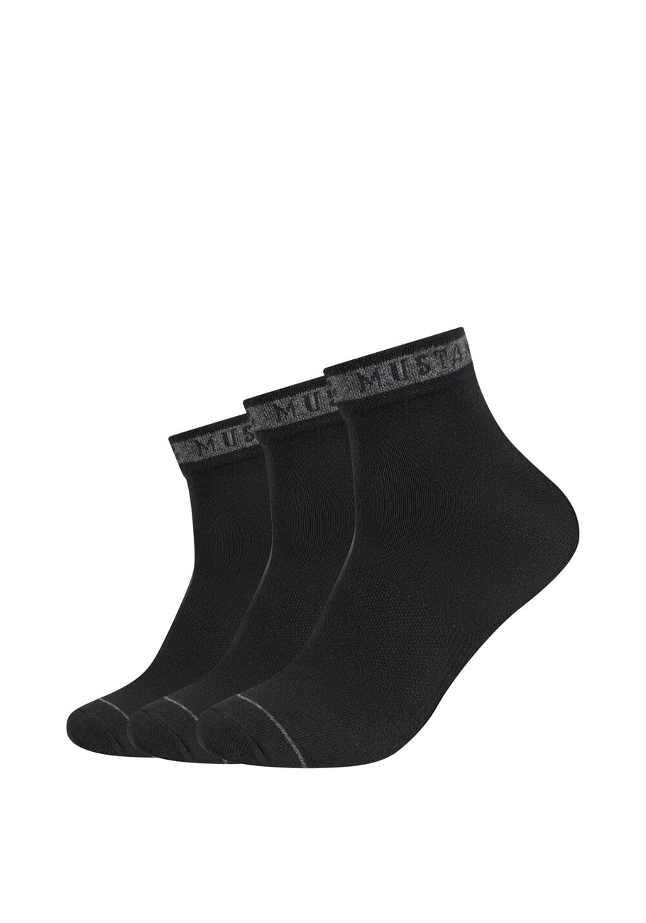 3 pack Męskie Skarpety MUSTANG black MU32018 – 9999
