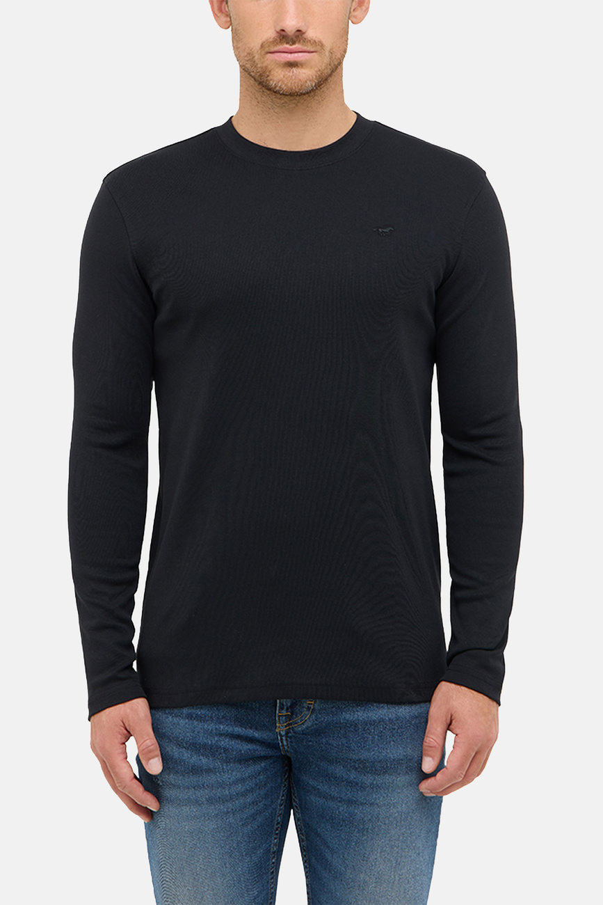 Męski Longsleeve Mustang Style Arlington Jet Black 1016875 4188