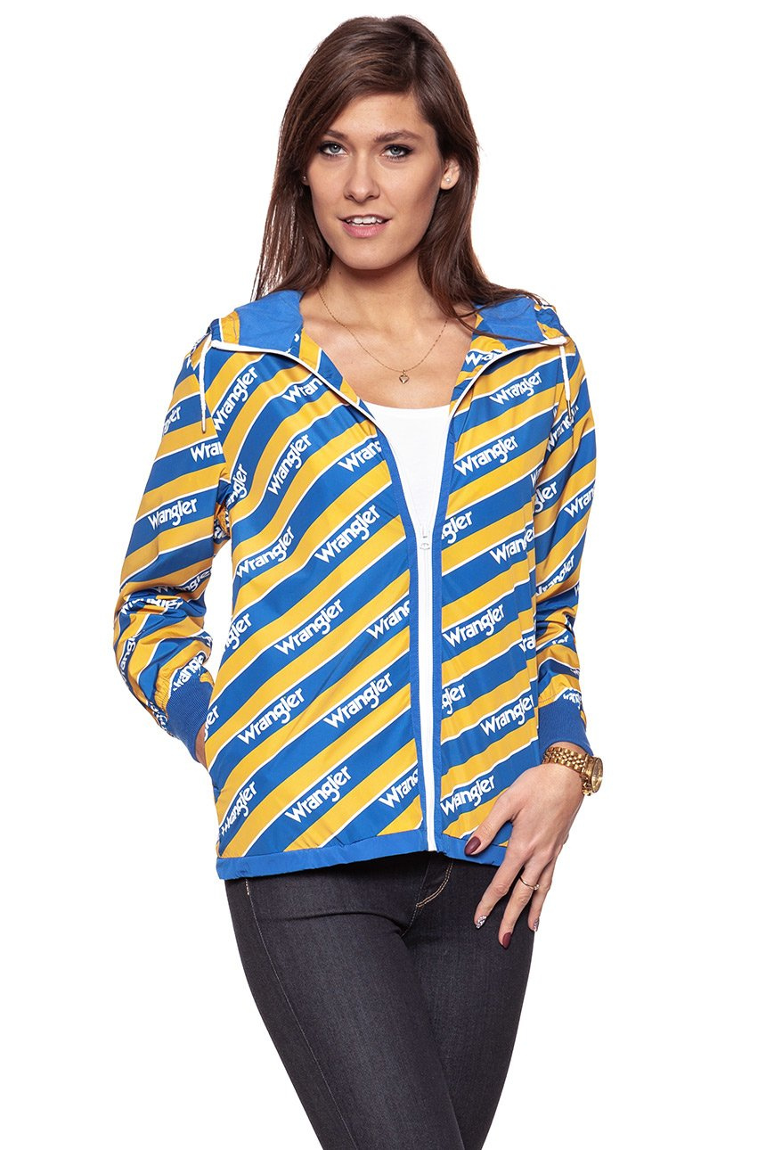 DAMSKA KURTKA PRZEJŚCIOWA WRANGLER B&Y WINDBREAKER AMBER YELLOW W405RV9UY 112128704