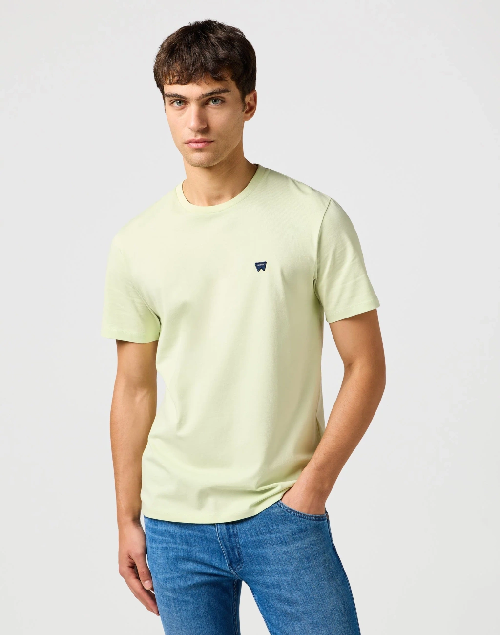 MESKA KOSZULKA WRANGLER SIGN OFF TEE SEAFOAM GREEN 112362681