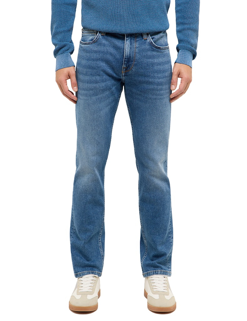 Męskie Spodnie Jeansowe Mustang Style Vegas Slim Denim Blue 1017422 5000 602