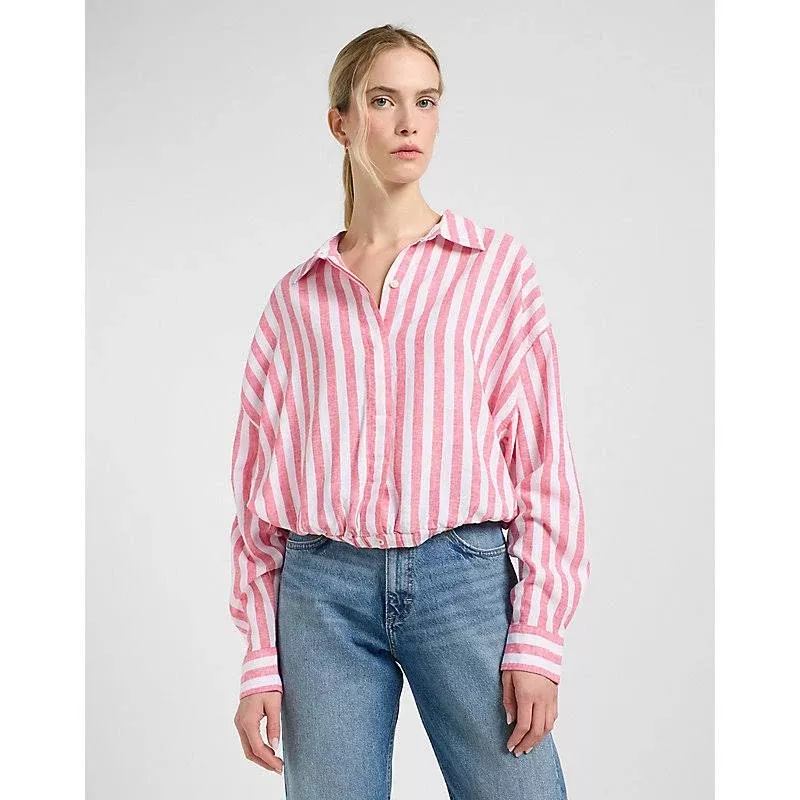 DAMSKA KOSZULA LEE ELASTICATED SHIRT LYCHEE AWNING 112363502
