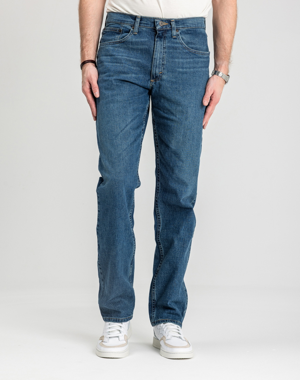 Męskie Spodnie Jeansowe Wrangler Relaxed Fit Knox 112352871