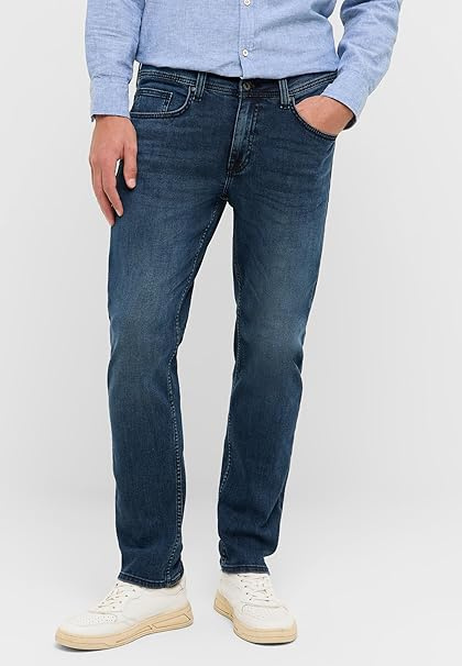 Męskie Spodnie Jeansowe Mustang Style Orlando Slim Denim Blue 1016626 5000 682