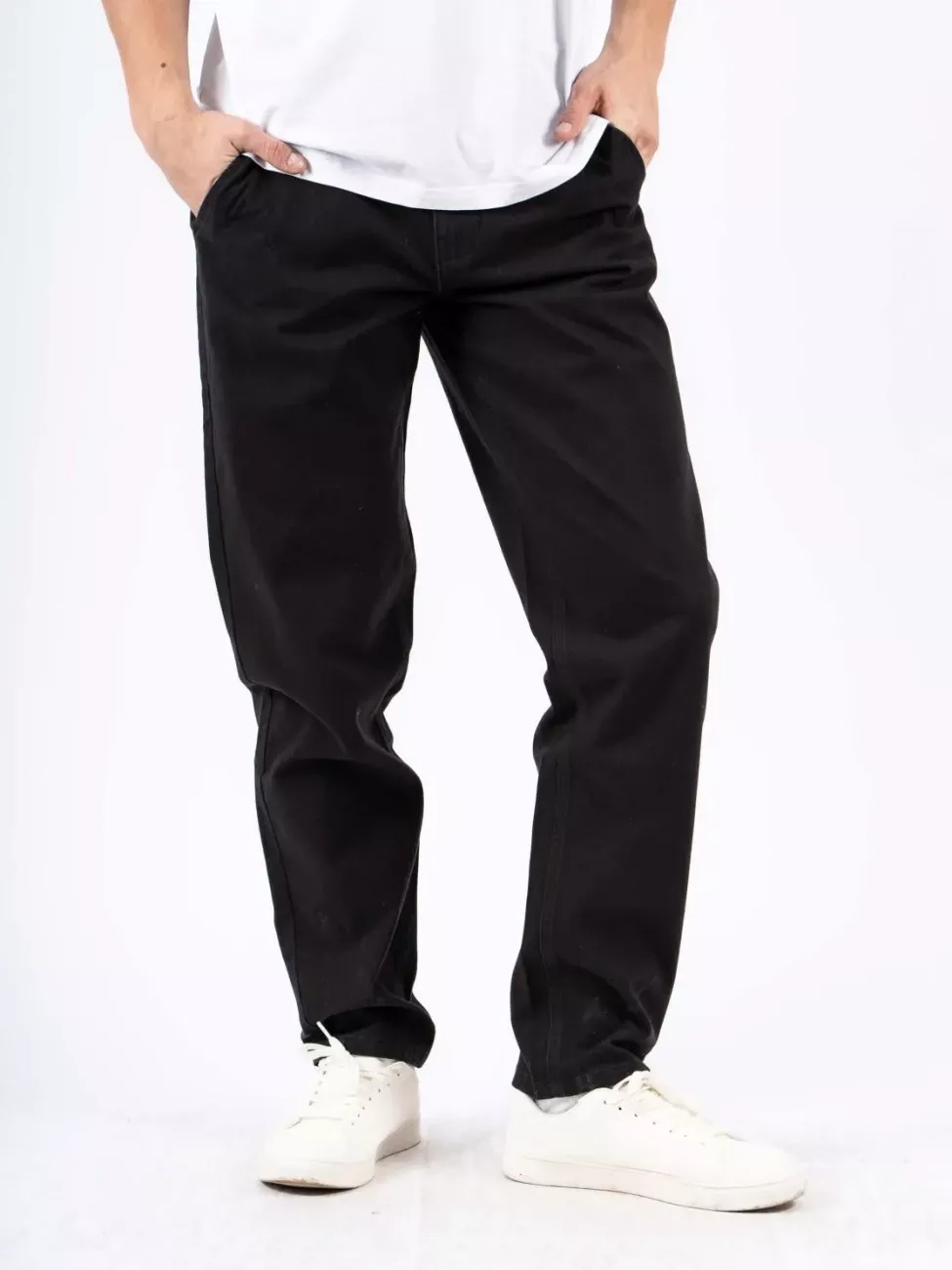 Męskie Spodnie Materiałowe Marcus Gerry Chino 9098 Black 16-200138
