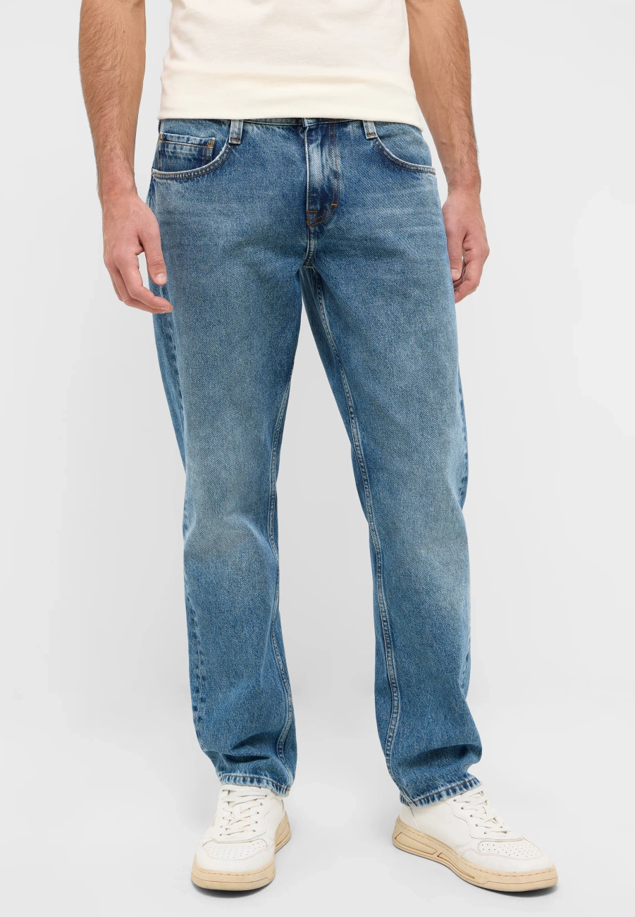 Męskie Spodnie jeansowe Mustang Style Denver Straight Denim Blue 1016443 5000 402