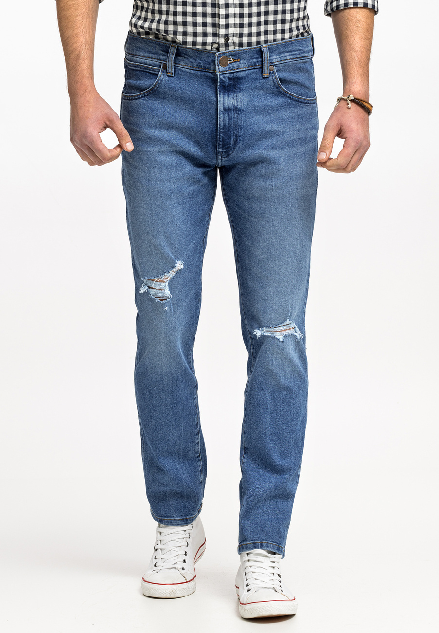 WRANGLER LARSTON MĘSKIE SPODNIE JEANSOWE JEANSY DŻINSY TROPIC THUNDER W18SYLY87 112330758