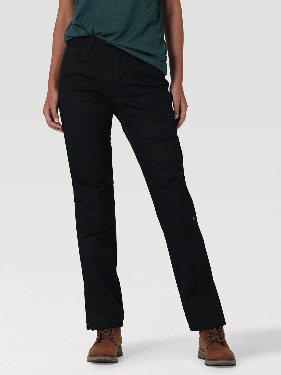 WRANGLER REINFORCED SOFTSHELL PANT DAMSKIE SPODNIE MATERIAŁOWE BLACK WC2GAW100 112324386