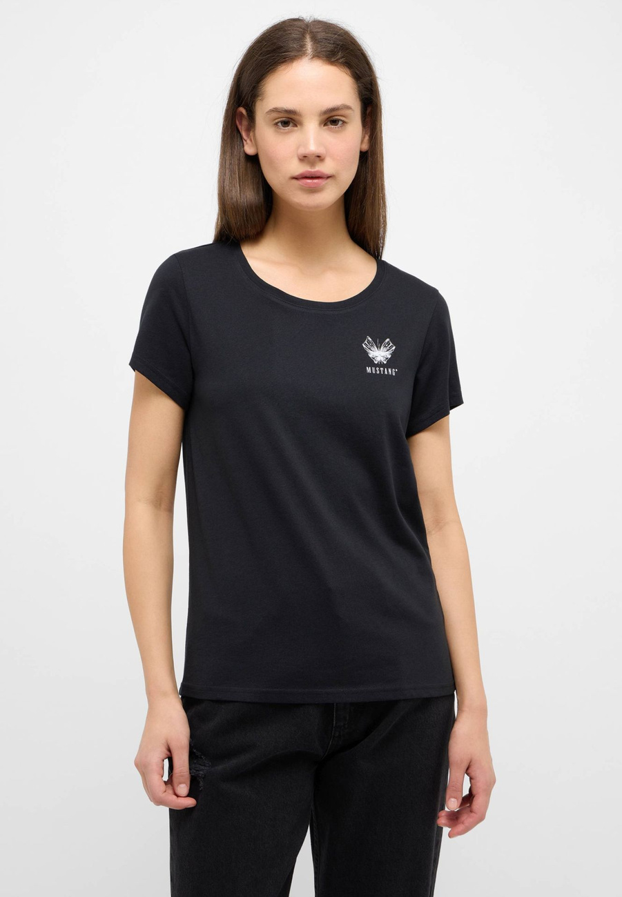 Damski T-Shirt Mustang Style Alma Jet Black 1015459 4188