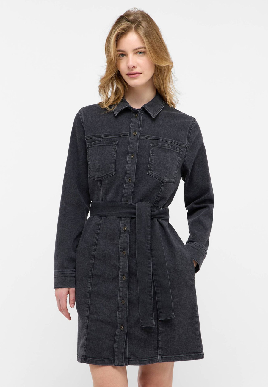 Damska Sukienka Mini Mustang Style Elmira Dress Denim Black 1015588 4000 802