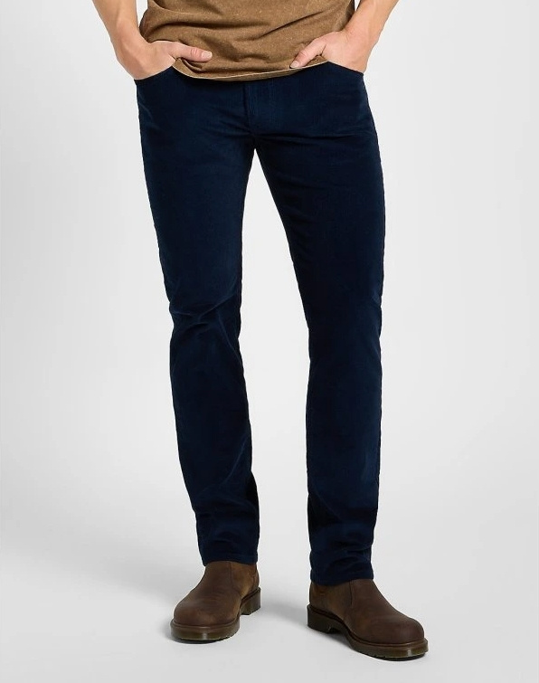 MESKIE SPODNIE MATERIAŁOWE LEE DAREN ZIP FLY RIVET NAVY 112373981