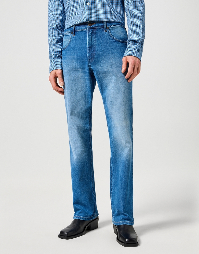 WRANGLER MĘSKIE SPODNIE JEANSOWE WRANGLER HORIZON PRAIRIE BLUE 112356832