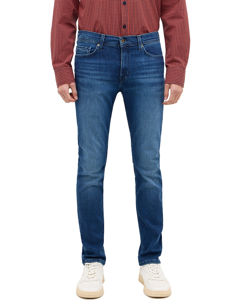 Męskie Spodnie Jeansowe Mustang Style Vegas Slim Denim Blue 1014857 5000 883