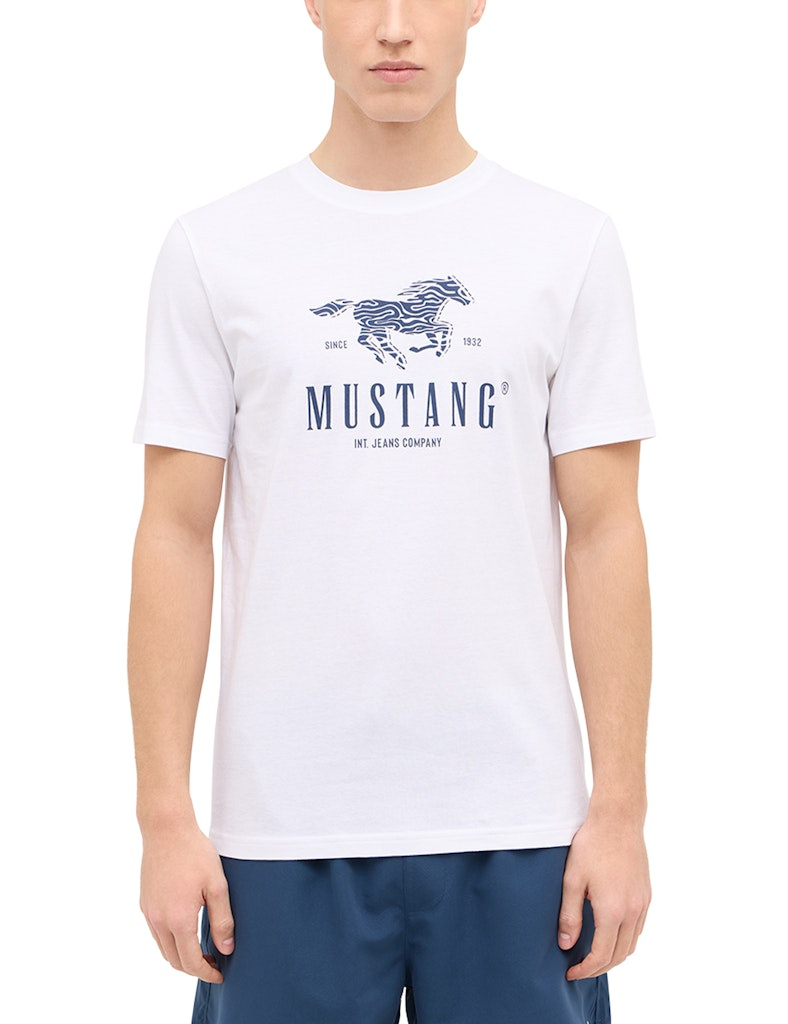 Męski T-Shirt Mustang Style Austin Bright White 1015069 2007