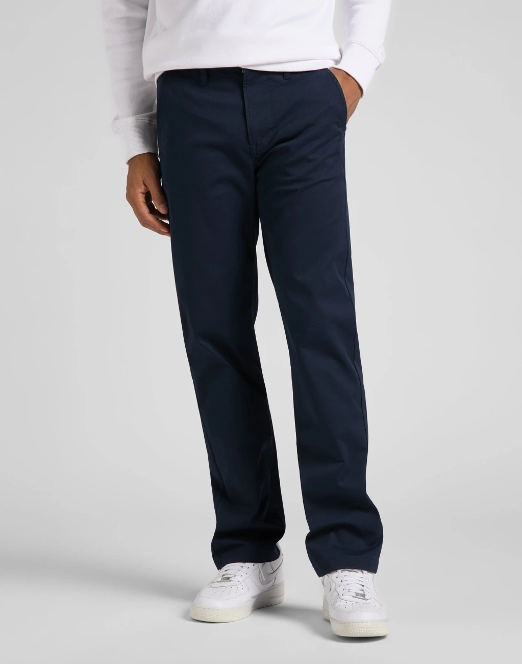 LEE MĘSKIE SPODNIE CHINO LEE REGULAR CHINO DEEP NAVY 112145530