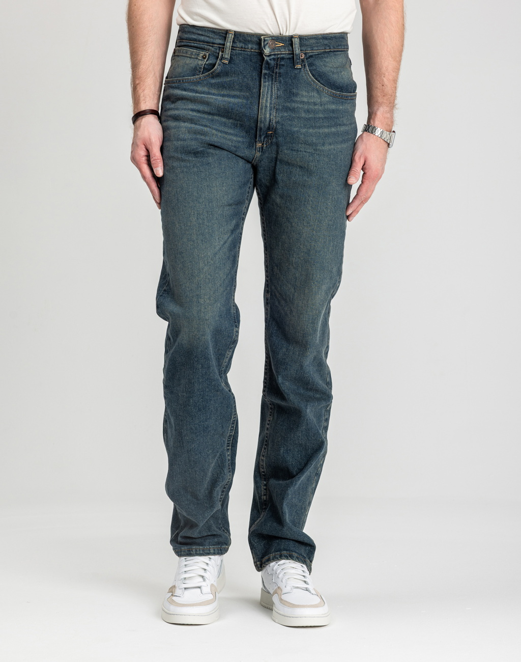 Męskie Spodnie Jeansowe Wrangler Regular Fit River 112352955