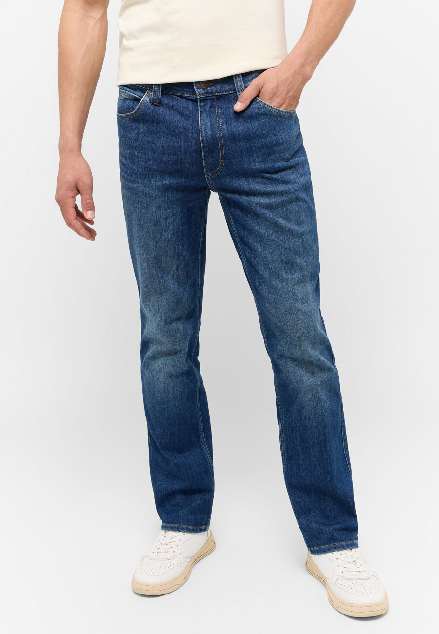 Męskie Spodnie Jeansowe MUSTANG Tramper Straight Denim Blue 1015516 5000 882