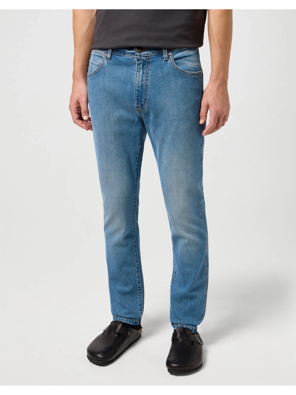 WRANGLER LARSTON MĘSKIE SPODNIE JEANSOWE JEANSY DŻINSY STRIDE 112350653 W18S018020