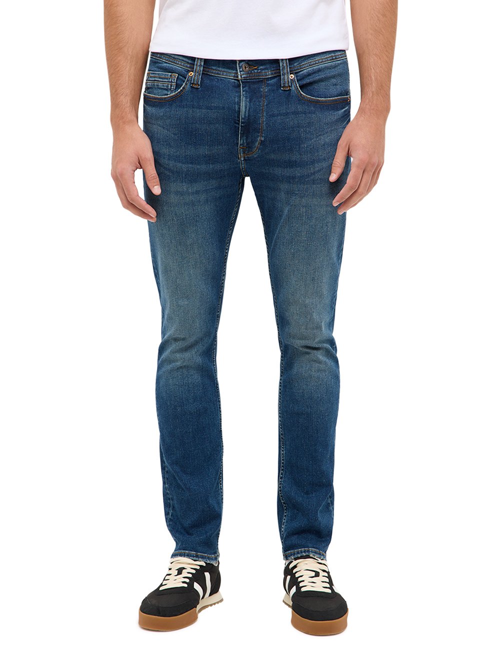 Męskie Spodnie jeansowe Mustang Style Vegas Slim Denim Blue 1017216 5000 683