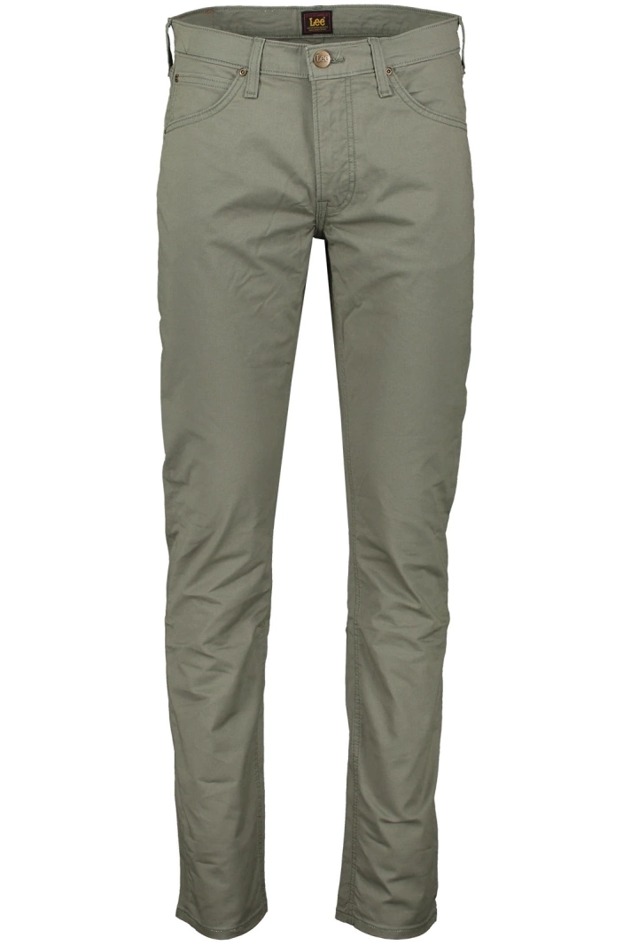 MESKIE SPODNIE MATERIALOWE LEE DAREN ZIP FLY OLIVE GROVE 112349266