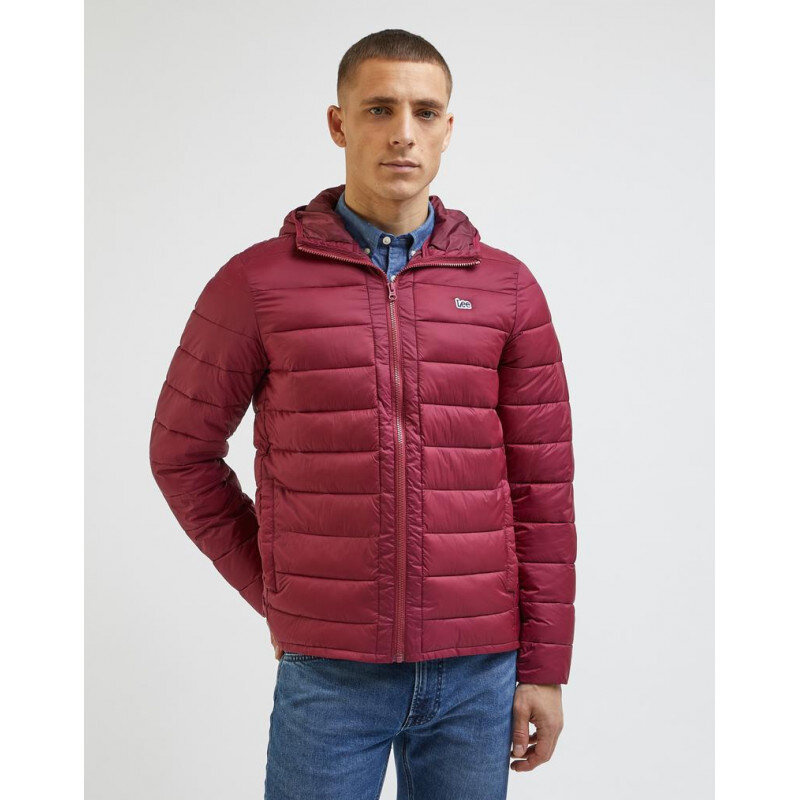LEE MĘSKA KURTKA ZIMOWA LIGHT PUFFER JKT RED 112341645 L87H015548