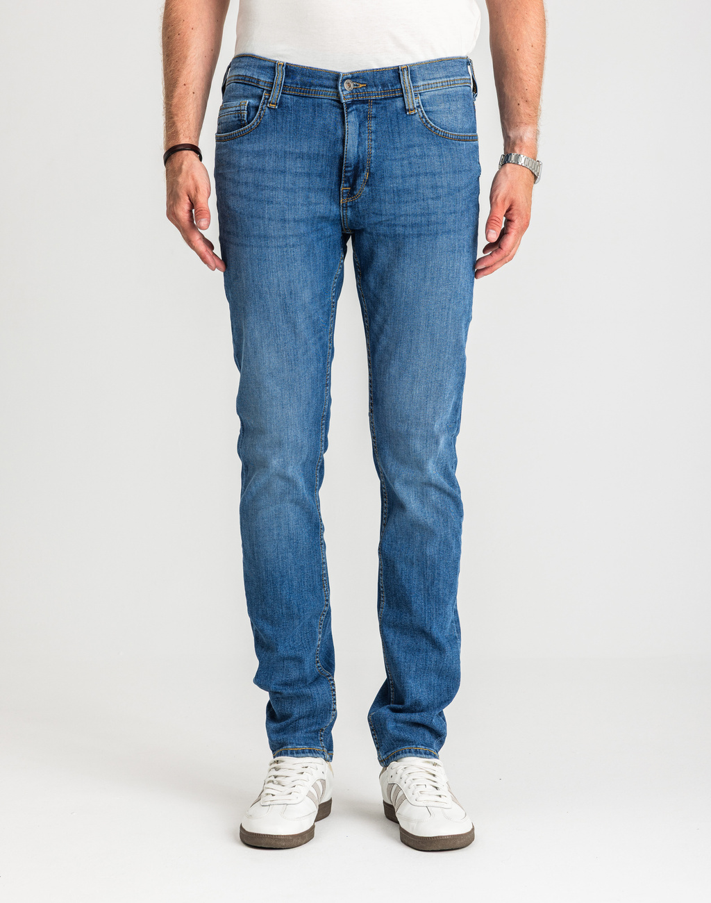Męskie Spodnie Jeansowe Mustang Style Vegas Denim Blue 1017120 5000 623