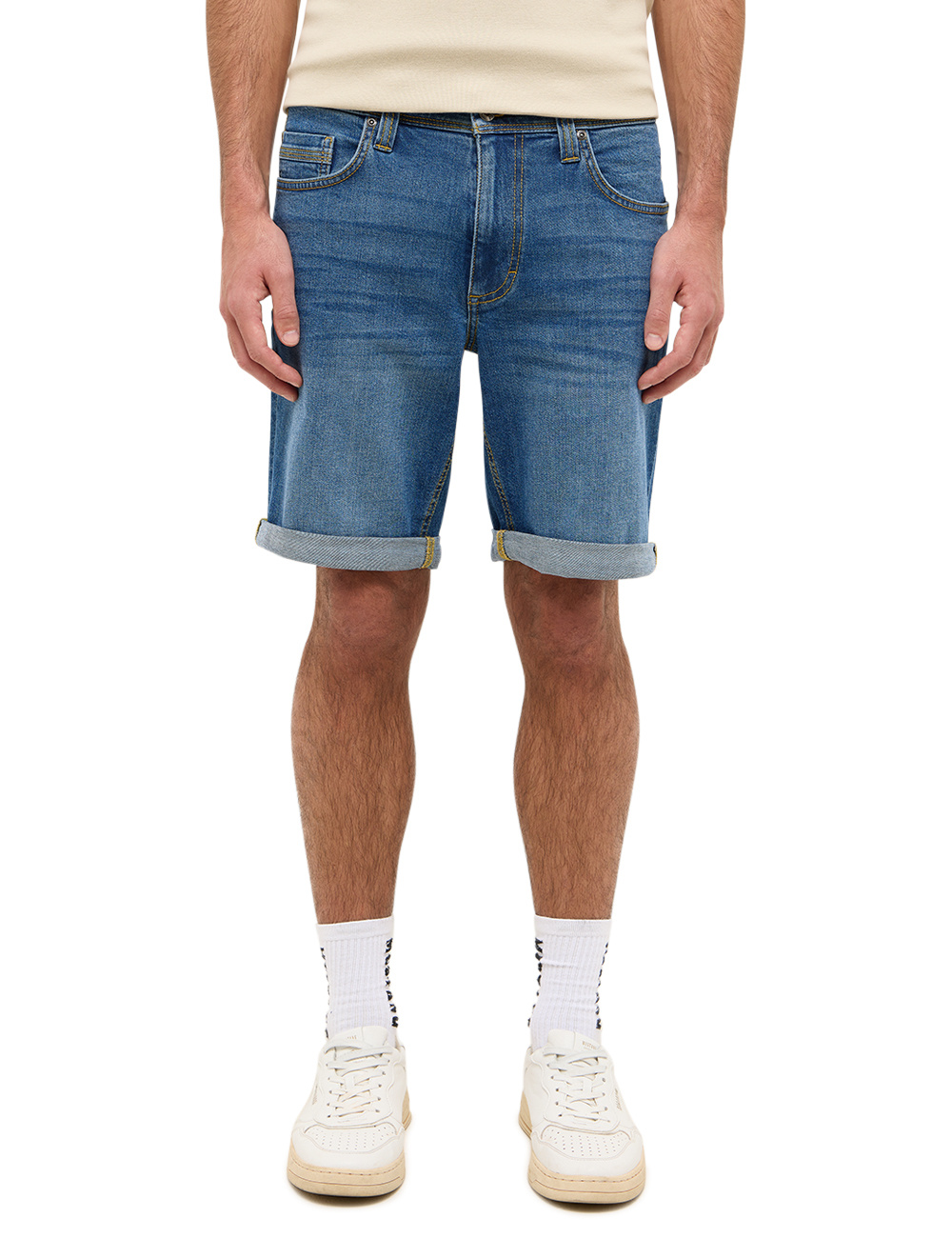 Męskie szorty Mustang Style Washington Shorts Denim Blue 1016452 5000 602