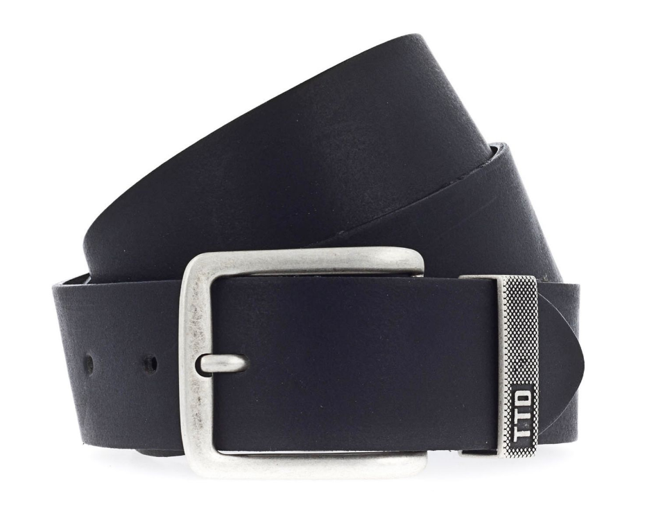 TOM TAILOR MĘSKI PASEK SKÓRZANY KLASYCZNY SKÓRA 40mm BLACK TM0181L451/790