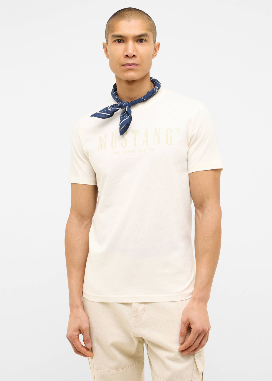 Męski T-Shirt Mustang Style Austin Whisper White 1016480 2013