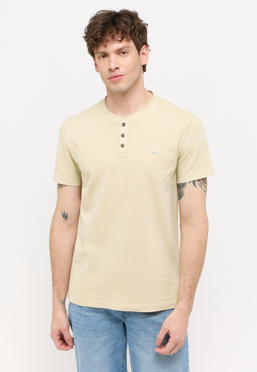 MĘSKA KOSZULKA MUSTANG Austin T-shirt Overcast 1015081 4012