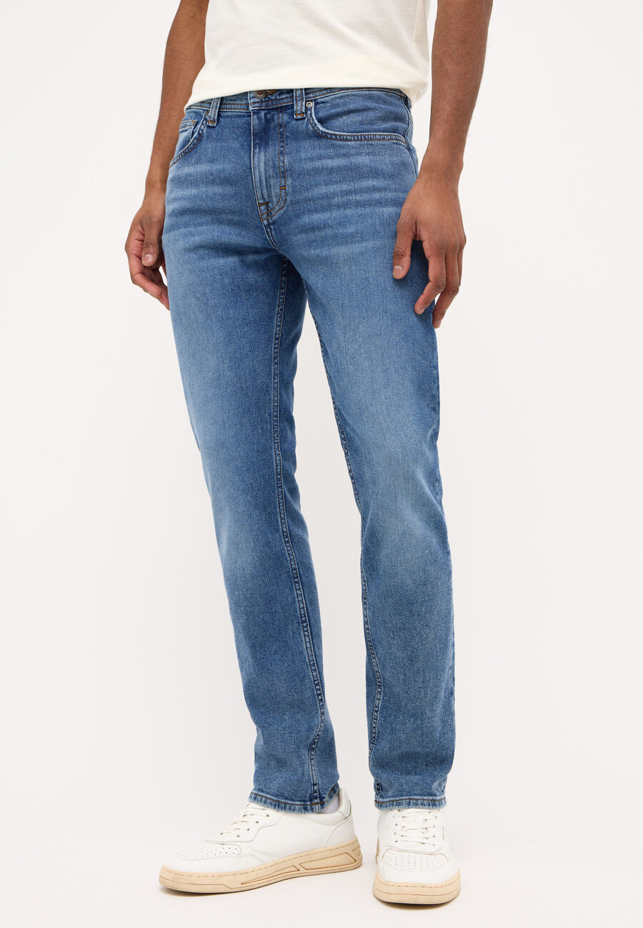 Męskie Spodnie Jeansowe MUSTANG Orlando Slim Denim Blue 1014860 5000 884