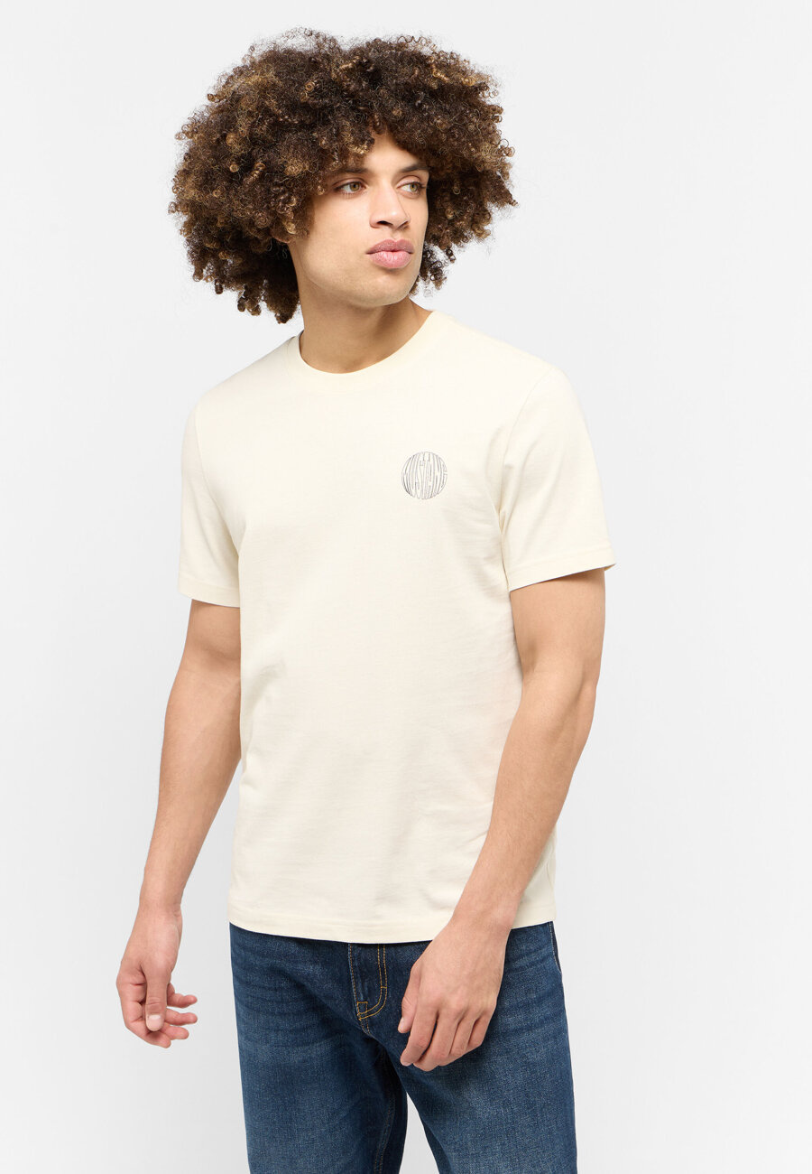 Męski T-shirt MUSTANG Austin Light Gray 1015657 3003