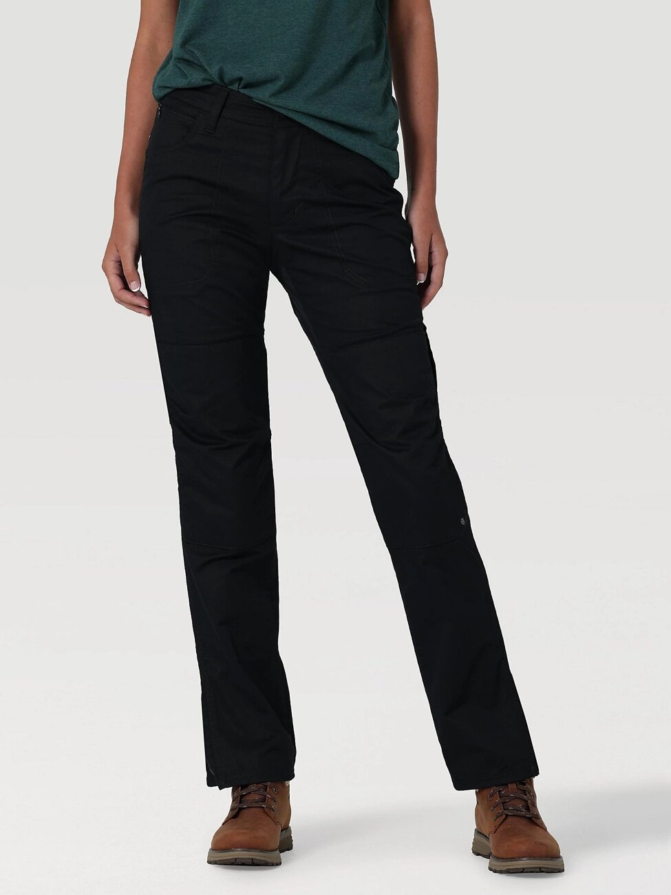 WRANGLER REINFORCED SOFTSHELL PANT DAMSKIE SPODNIE MATERIAŁOWE BLACK WC2GAW100 112324386