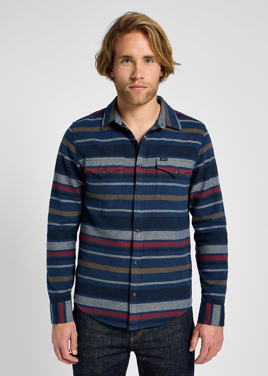 LEE MĘSKA KOSZULA CLEAN WESTERN SHIRT MOOD INDIGO 112355750 L66R014445