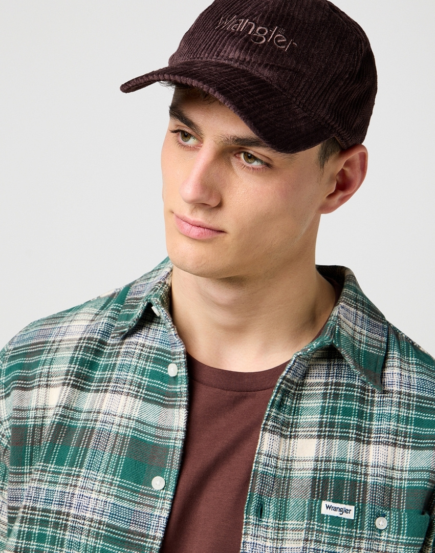 MESKA CZAPKA WRANGLER CORDUROY CAP MOLE 112372435